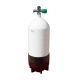 BTS 12 Litre Dumpy 232 Bar Steel Cylinder with Right Hand M26 Valve, Blanking Plug & Boot S16416633