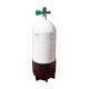 BTS 12 Litre Dumpy 232 Bar Steel Cylinder with Left Hand M26 Valve, Blanking Plug & Boot S16816616