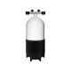 BTS 12 Litre Dumpy 232 Bar Steel Cylinder with Twin Outlet Valve & Boot S16116615
