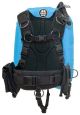 OMS Miami Blue/Black 32Lb-14.5Kg IQ Lite Cummerband Signature Harness Performance Mono Wing BC System Size XL S11618078