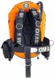 OMS Lava Orange/Black 27Lb-12.5Kg IQ Lite Harness Performance Mono Wing BC System Size ML  S11618023