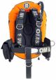 OMS Lava Orange/Black 27Lb-12.5Kg IQ Lite Harness Performance Mono Wing BC System Size XS S11618021