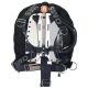 OMS Black 45Lb-20Kg Stainless Steel SmartStream Signature Harness Deep Ocean Wing Single/Twin Tank BC System S11518132