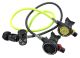 OMS PVD Black Airstream C Evoque Lite Regulator A-Clamp & Octopus with 75cm & 100cm Miflex Hoses S13318018