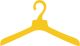 Yellow Stong Arm Suit Hanger - HS CODE - 	3924900090 - C.O.O. TW