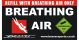 Breathing Air Cylinder ID Sticker - HS CODE - 	39191099	  C.O.O. - 	GB
