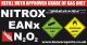Nitrox Cylinder ID Sticker - HS CODE - 	39191099	  C.O.O. - 	GB